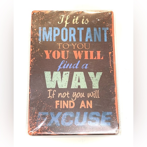 *NEW* Metal Motivational Wall Art Sign - Picture 1 of 5